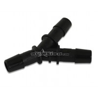 Y Fitting 3/8" Barbed - Black