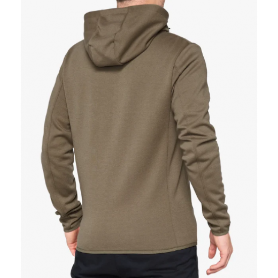 VICEROY TECH ZIP HOODIE - BRINDLE