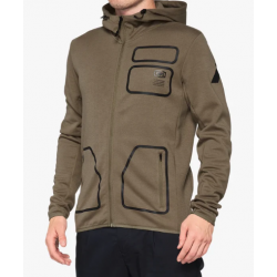 VICEROY TECH ZIP HOODIE - BRINDLE
