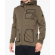 VICEROY TECH ZIP HOODIE - BRINDLE