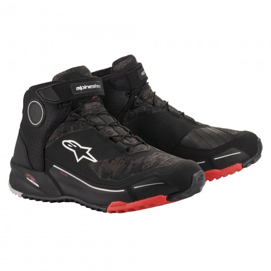 ALPINESTARS CR-X Drystar® Riding Shoes Black Camo/Red