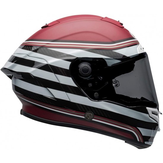 BELL Race Star Flex DLX Helmet (RSD The Zone Matte/Gloss White/Candy Red)