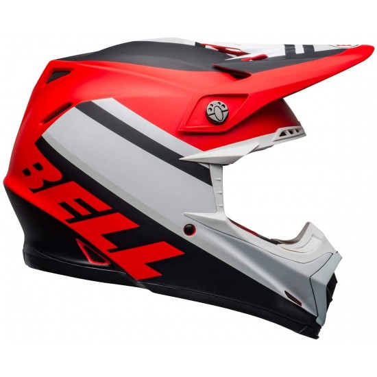 Bell Moto-9 MIPS Dirt Helmet - Prophecy Matte White/Red/Black - Large