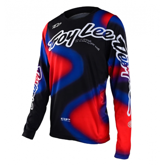 YOUTH GP PRO JERSEY; LUCID BLACK / RED 