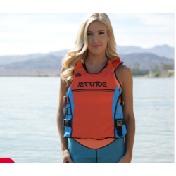 JET TRIBE UR-20P Team Rider Vest Ladies (Blue/Orange)