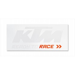 KTM Van Sticker (White/Orange)