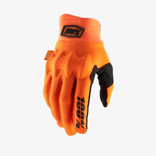 100% COGNITO  Gloves Fluo Orange / Black