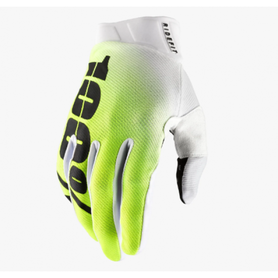 100% RIDEFIT Gloves Moto Korp Yellow