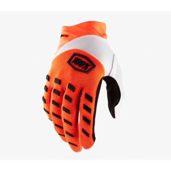 100% AIRMATIC Gloves Moto Fluo Orange