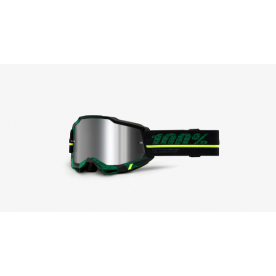 100% ACCURI 2® Goggle Moto/MTB Overlord Flash Silver Lens