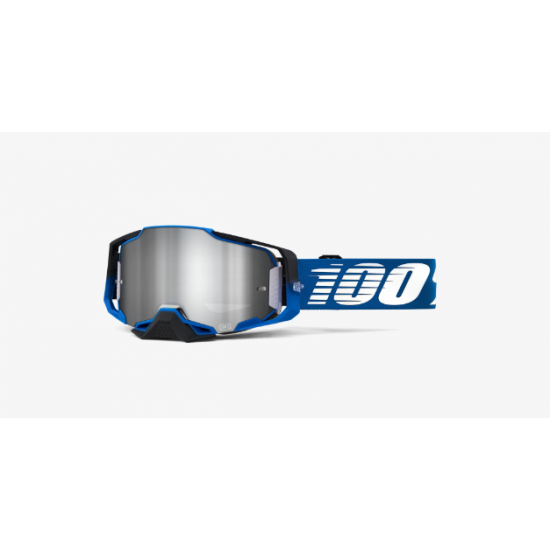 100% ARMEGA® Goggle Moto/MTB Rockchuck Flash Silver Lens