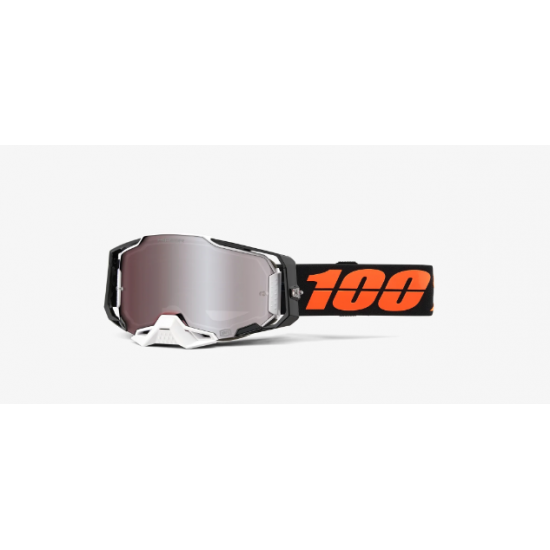 100% ARMEGA® Goggle Moto/MTB Blacktail/HiPER® Silver Mirror Lens