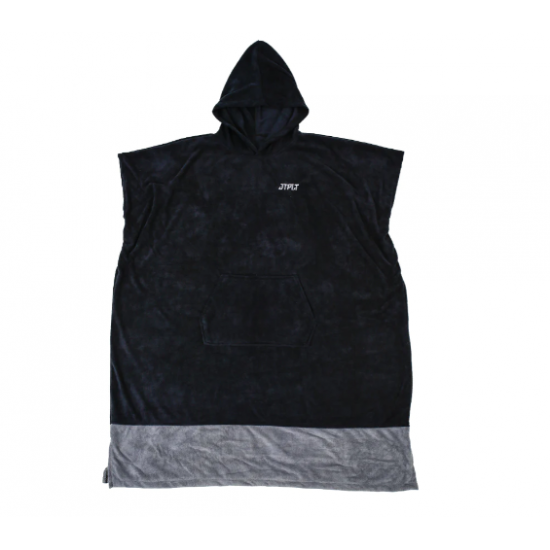  JETPILOT MENS Flight Hooded Towel Black/Charcoal