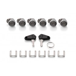 SW MOTECH TRAX lock set. 6 matching locks, 2 keys. Simultaneous locking SW MOTECH TRAX lock set. 6 matching locks, 2 keys. Simultaneous locking