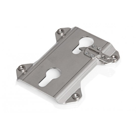 TRAX accessory mount. For TRAX side cases. Silver