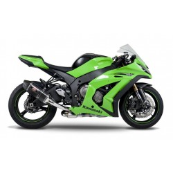 Yoshimura Kawasaki  ZX-10R 11-15 R-77D Stainless 3/4 Exhaust, w/ Carbon Fiber Muffler