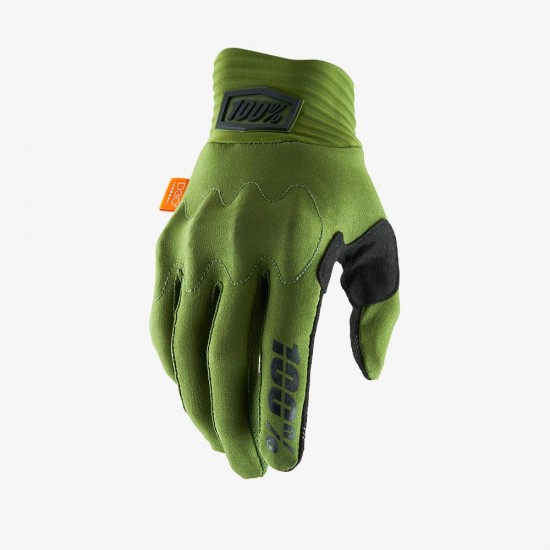 100% COGNITO D30 Gloves Army Green/Black