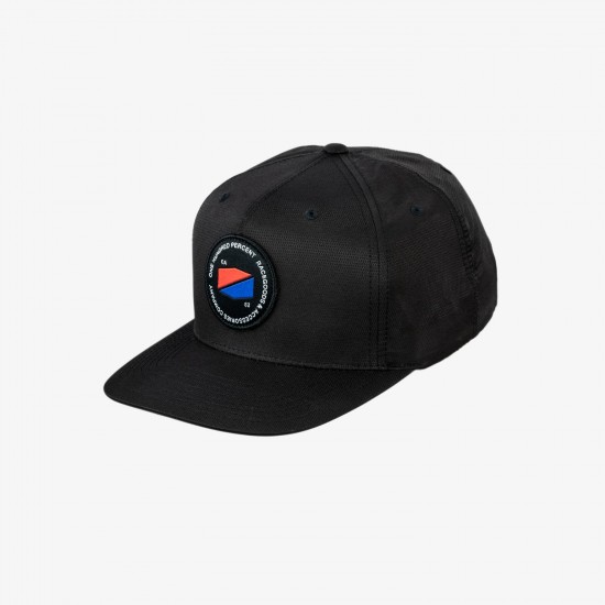 100% JEFFERSON Snapback Hat Black
