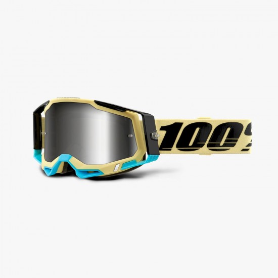 100% RACECRAFT 2 Goggle Airblast - Mirror Silver Lens