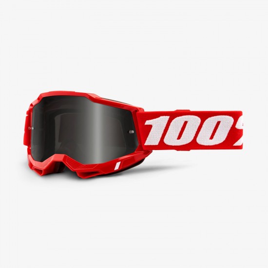 100% ACCURI 2 SAND Goggle Red - Smoke Lens