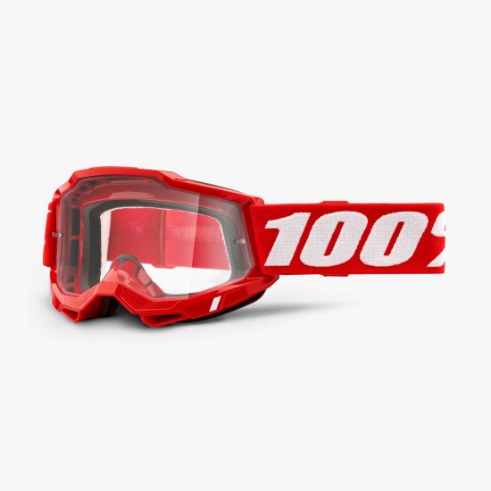 100% ACCURI 2 OTG Goggles Red Clear