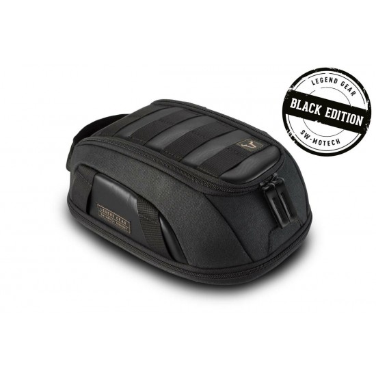 SW MOTECH Legend Gear magnetic tank bag LT1 - Black Edition. 3.0 - 5.5 l. Magnetic fastening. Splash-proof.
