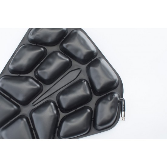 SW MOTECH TRAVELER RIDER comfort cushion. Black. 12" x 12" M. Polyurethane air cushion.
