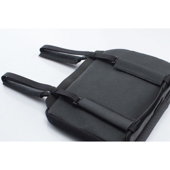 SW MOTECH TRAVELER RIDER comfort cushion. Black. 12" x 12" M. Polyurethane air cushion.