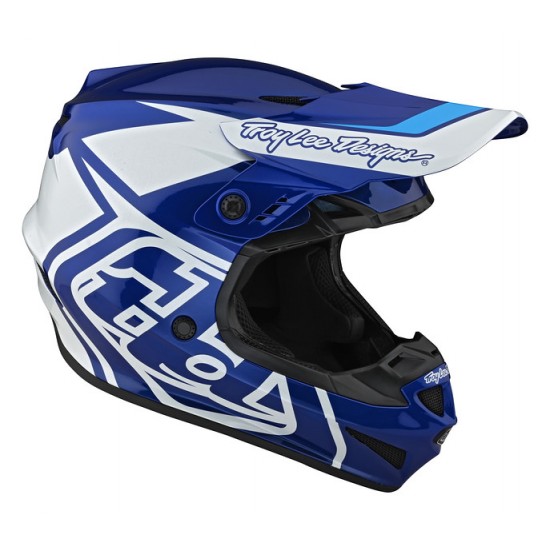 TLD GP Helmet Overload Blue/White