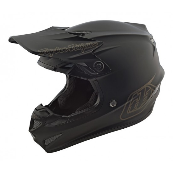 TLD SE4 Polyacrylite Helmet Mono Black