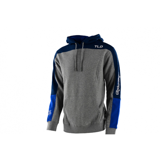 TLD Pullover Hoodie Holeshot Heather Gray / Blue