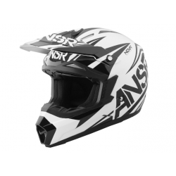 Answer Racing Dyno Youth Boys A14 Nova Off-Road/Dirt Bike Motorcycle Helmet - Black/White