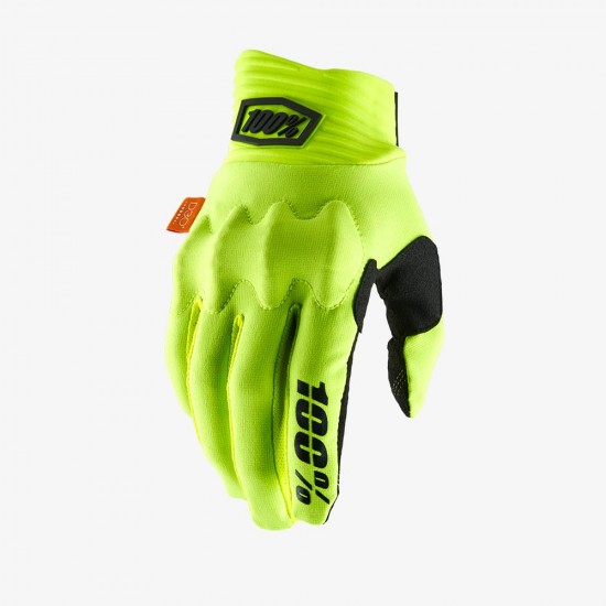 100% COGNITO  Gloves Fluo Yellow/Bl