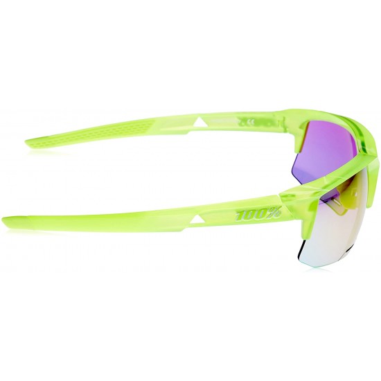 100% Inconnu speedcoupe Sunglasses Unisex Adult Acidulous/Yellow/Pink/Purple Mirror Screen 